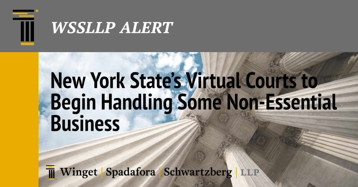 New York State’s Virtual Courts to Begin Handling Some Non-Essential Business